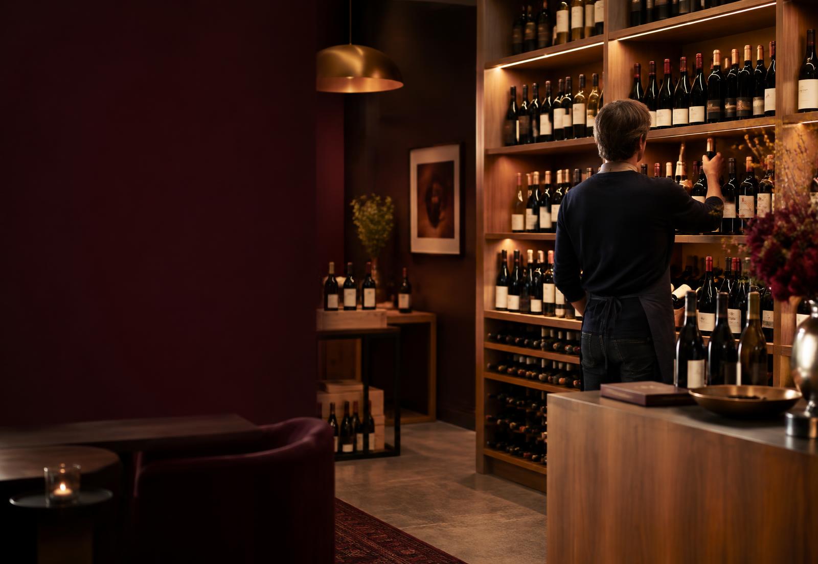 Professionele Vinotheek met een zorgvuldig samengesteld wijnassortiment